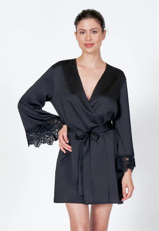 Classic women's robes for lounging around-Rya Collection Rosey Coverup