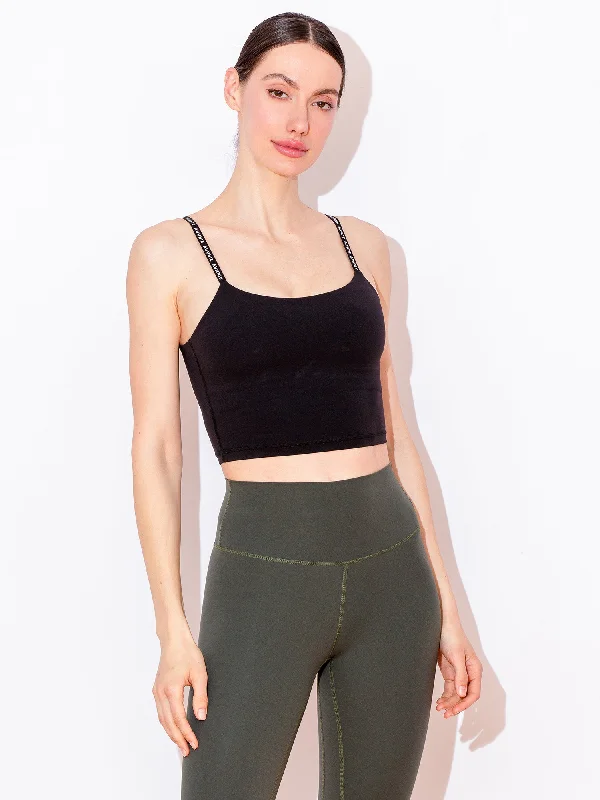 camisoles for sensitive skin teens-NUDE CT LOGO TANK 3.0, BLACK