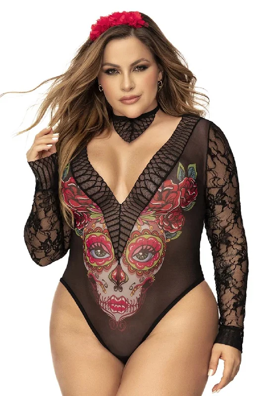 Sexy lingerie for sensual look-Mapale 60008X Costume Sexy Catrina Color Only Color