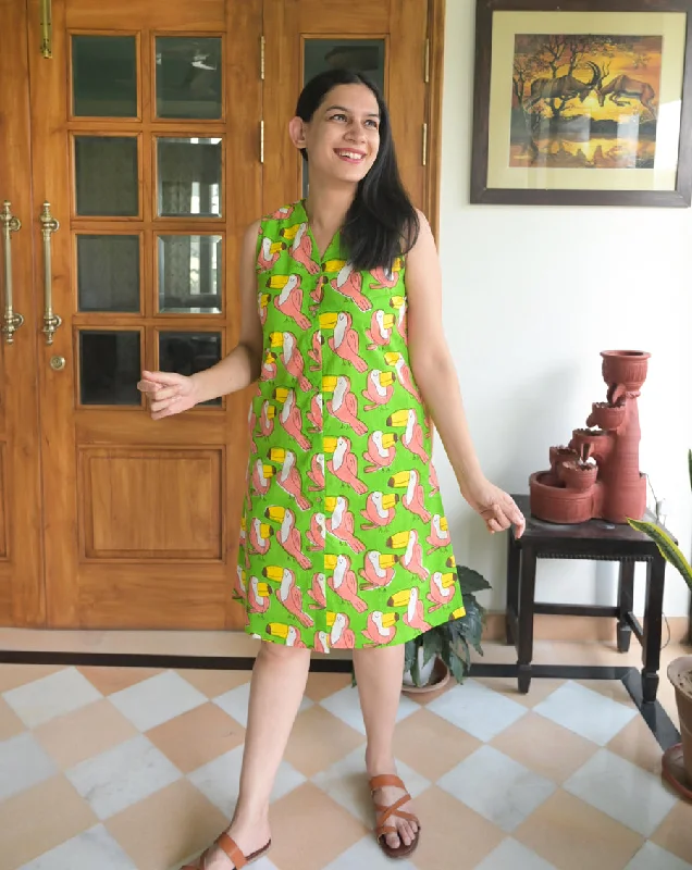 Casual mother and kid same suit for everyday fun-Toucan The Rachel Green Dress