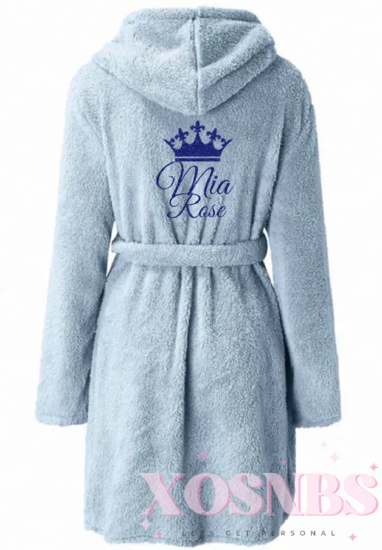 Soft women's robes with flattering fit-Personalised Dressing Gown