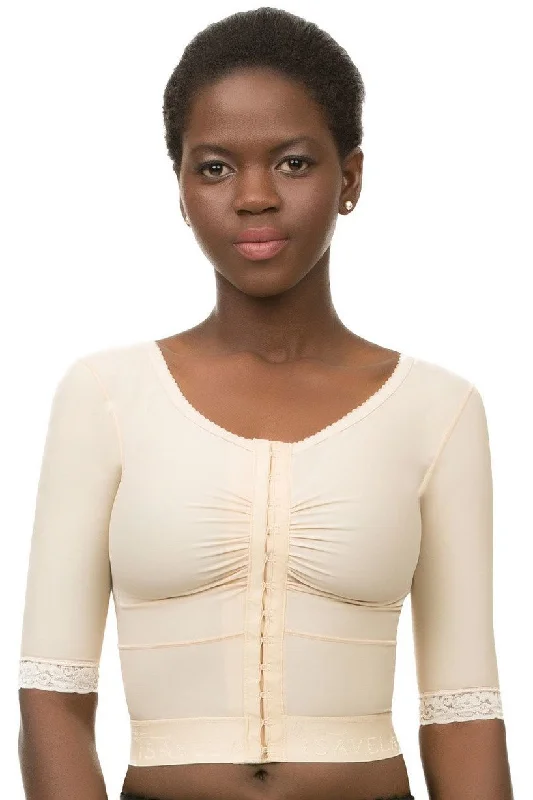 Bras for maintaining shape after surgery-Chaleco bolero compresor con manga corta y brasier integrado (VS03-SS) Bras for maintaining shape after surgery-Chaleco bolero compresor con manga corta y brasier integrado (VS03-SS)