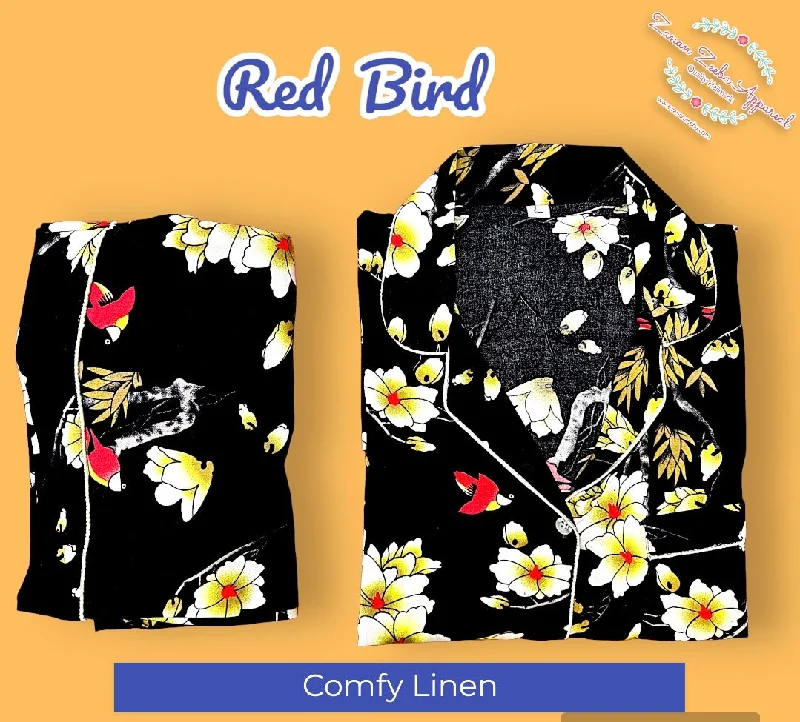 Matching mother and kid same suit for family bonding-Red Bird
