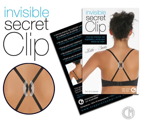 Nipple covers for under sheer dresses-Clip cruza tirantes invisible sujetador