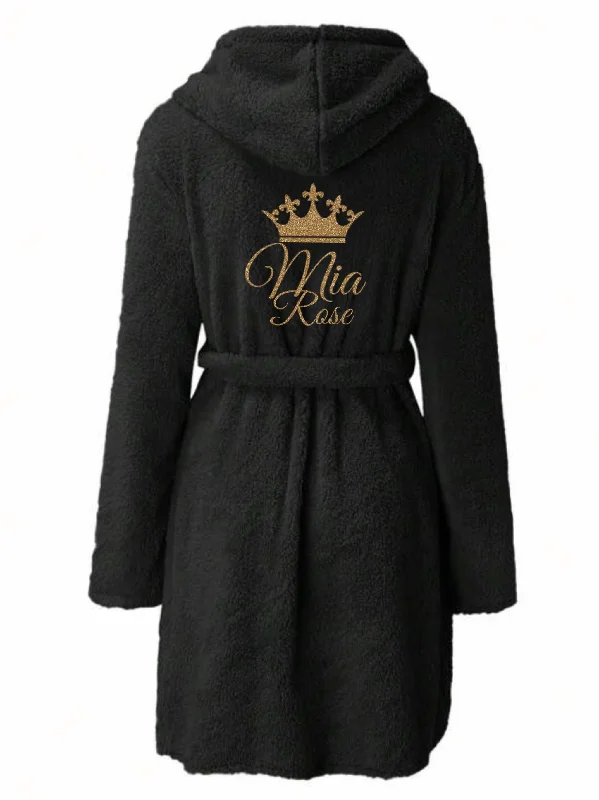 Cozy robes with soft texture for women-Personalised Dressing Gown