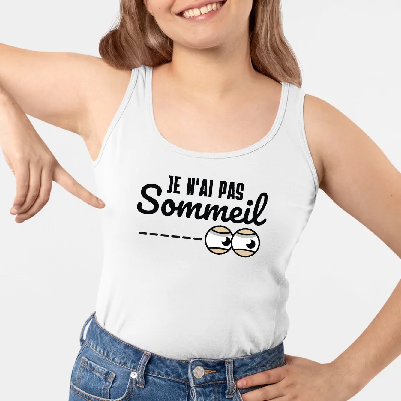 gender-neutral camisoles unisex-Débardeur Femme Je n'ai pas sommeil
