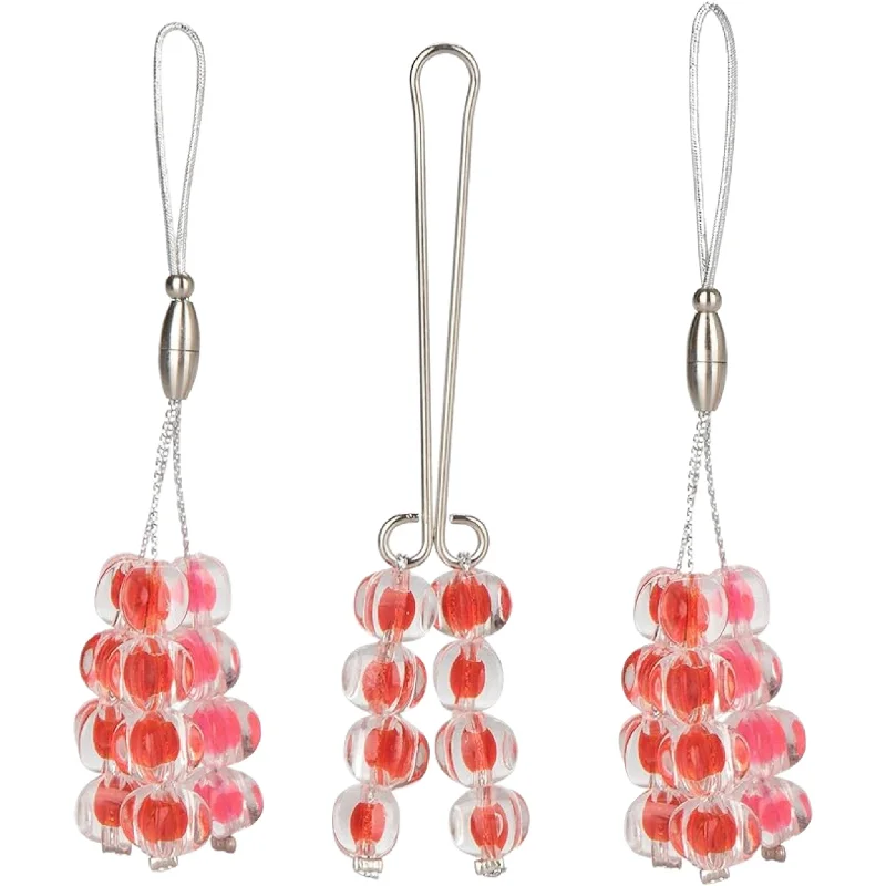 Nipple covers for elegant dresses-Calexotics Beaded Nipple And Clitoral Jewellery Set