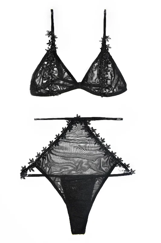 Luxury lingerie sets for evening wear-Willow Set