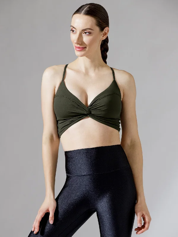 recycled polyester eco tanks-BUTTERFLY CT TANK, DARK GREEN