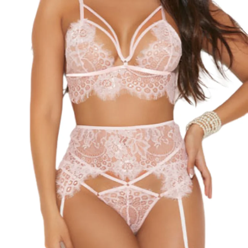 Lace lingerie sets for seductive look-Precious Lingerie Set