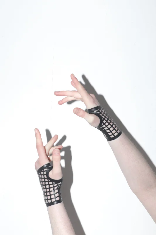 Nipple covers for ultra-soft feel-Fishnet Gauntlets