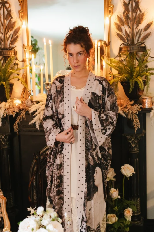 Comfortable women's robes with pockets-Market Of Stars Looking Glass Opera Full Length Duster