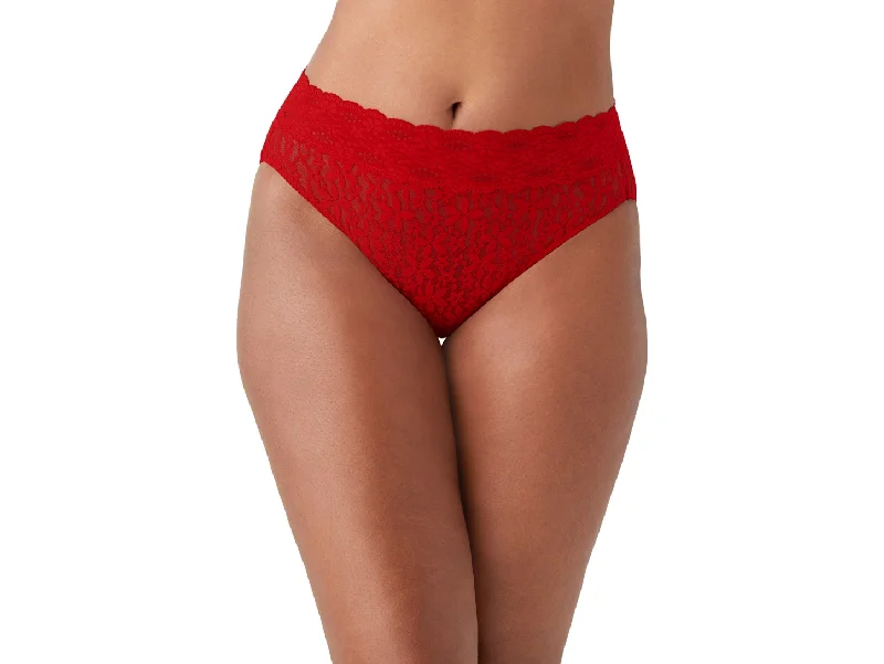 Women's panties with lace sides for a feminine touch-Wacoal Halo Hi-Cut Brief