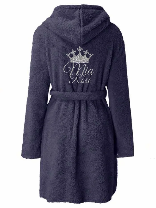 Soft cotton robes with chic touch-Personalised Dressing Gown