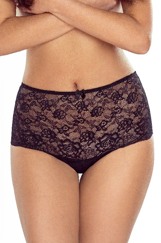 Women's panties with embroidered detailing for added elegance-High Rise Laser Cut Panty