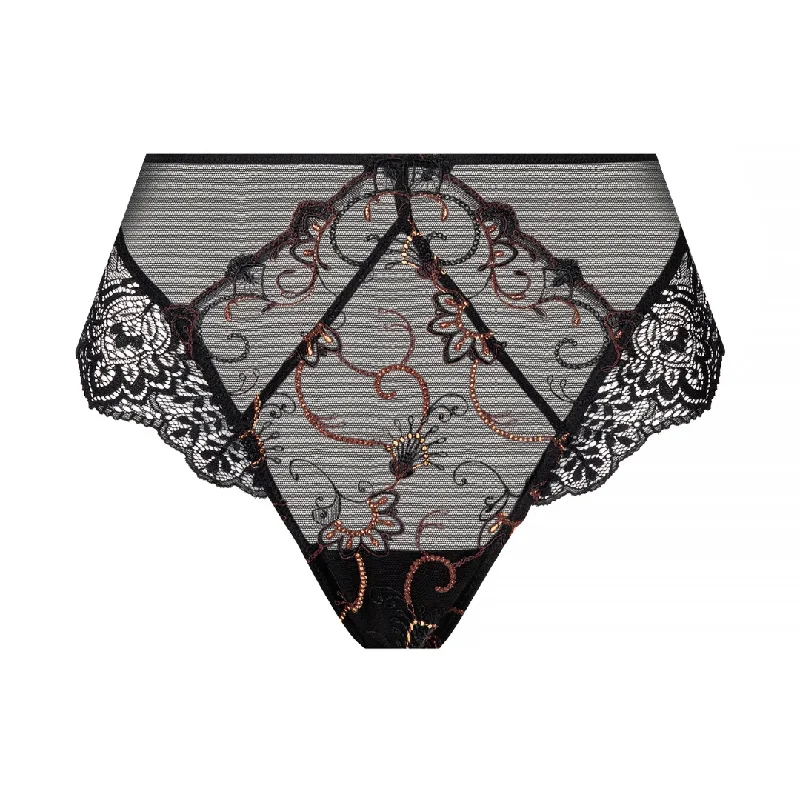 Women's panties with anti-slip feature-Lise Charmel Fauve Amour Sexy Culotte Ambre Panthere