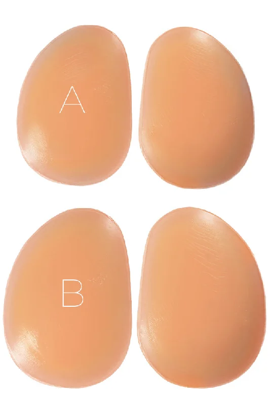 Padded bum shaper for sexy appearance-Silicone Butt or Hip Pads (2 Sizes, Peach)