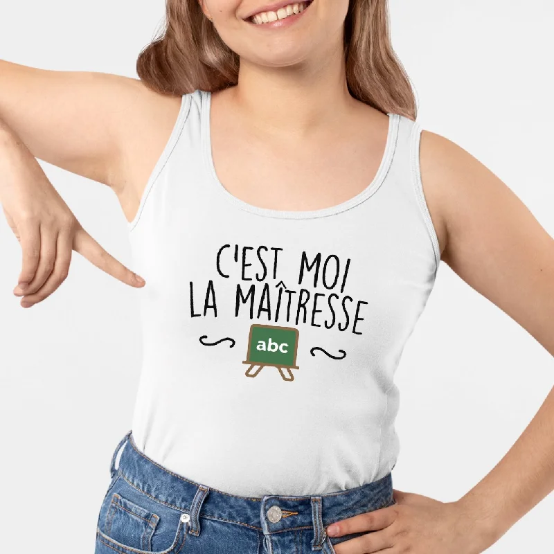 tanks with coupons code 2024-Débardeur Femme C'est moi la maîtresse