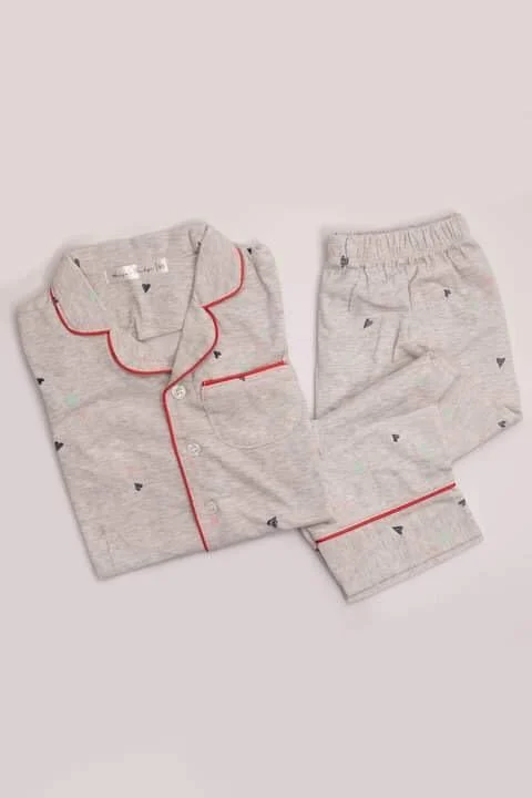 Fun and colorful mother and kid same suit for outings-Kid's Nina Cotton Blended Pajama Set Fun and colorful mother and kid same suit for outings-Kid's Nina Cotton Blended Pajama Set