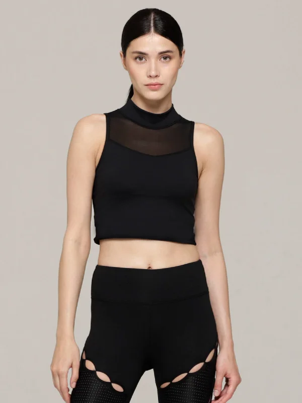 fishnet tanks edgy outfits-PURE TANK 3.0, BLACK/BLACK MESH