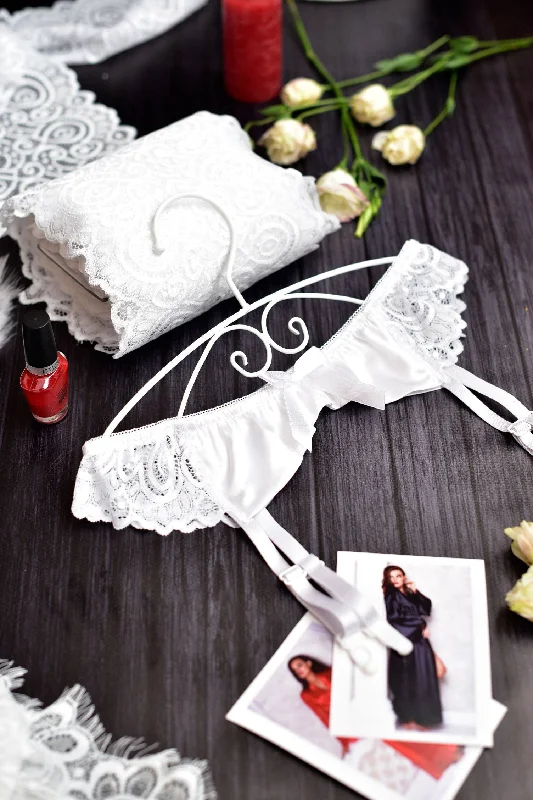 Nipple covers for all-season wear-Lace Garter Belt