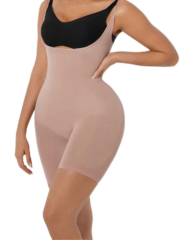 Padded bum shaper for smooth body shaping-Shapewear combinaison gainante