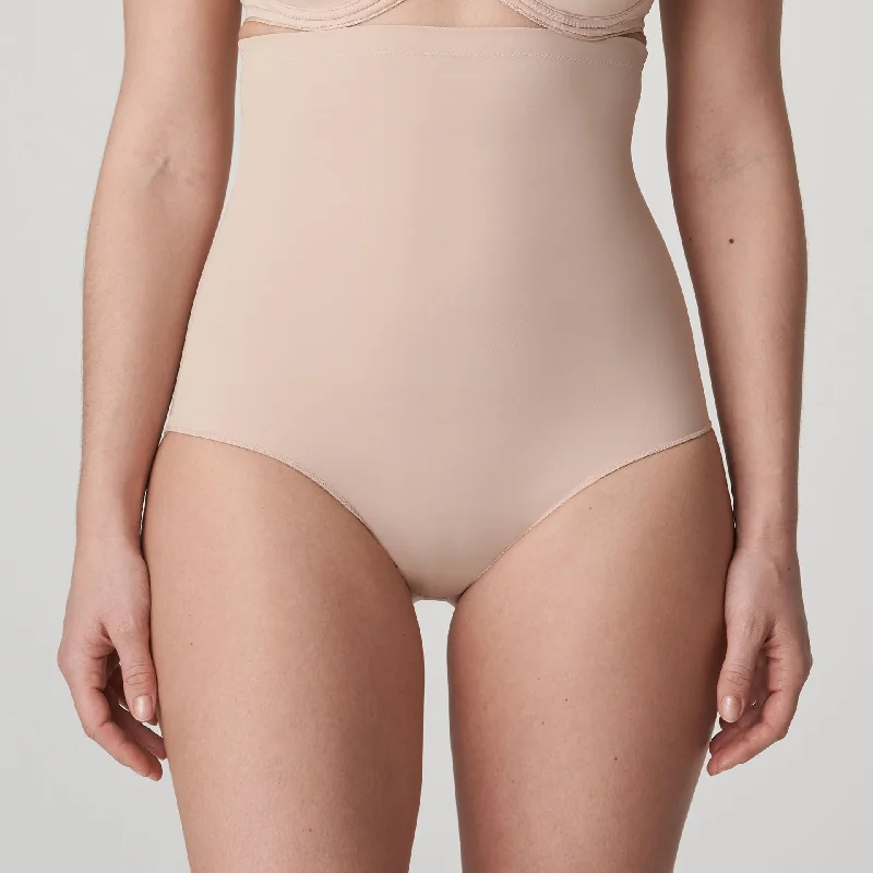 Comfortable women's panties for relaxation-CULOTTE TAILLE HAUTE GAINANTE-PERLE