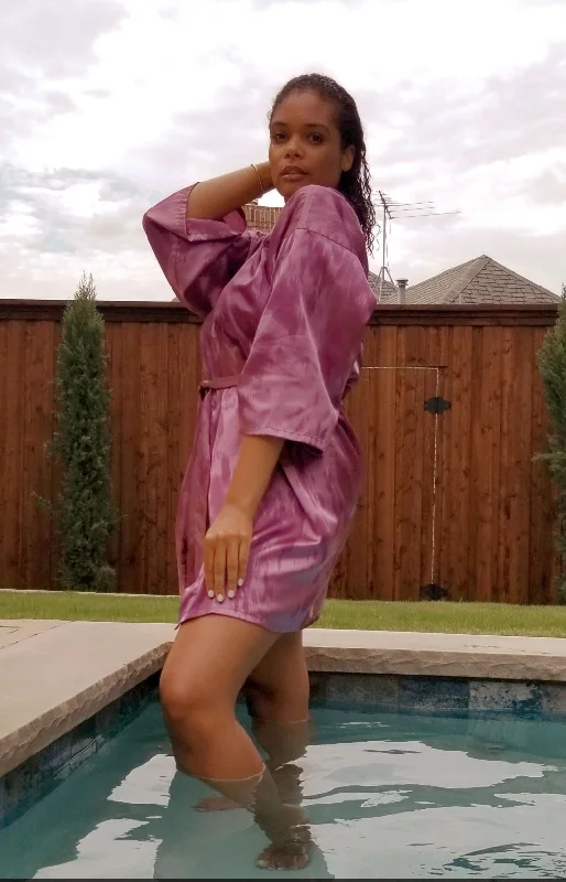Women's robes with delicate details and soft fabric-French Mauve-Essential Robe