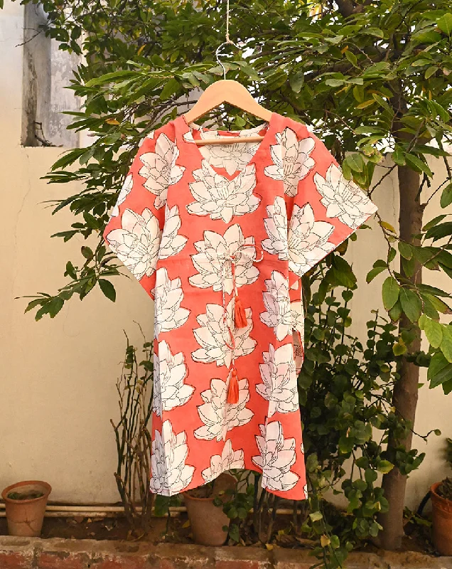 Elegant matching mother and kid same suit for weddings-Mallika-RED Kaftan for girls Elegant matching mother and kid same suit for weddings-Mallika-RED Kaftan for girls
