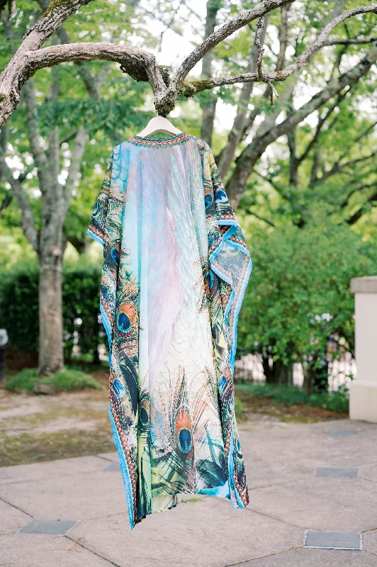 Women's robes with luxurious feel-Blakeline Kimono: Tulum