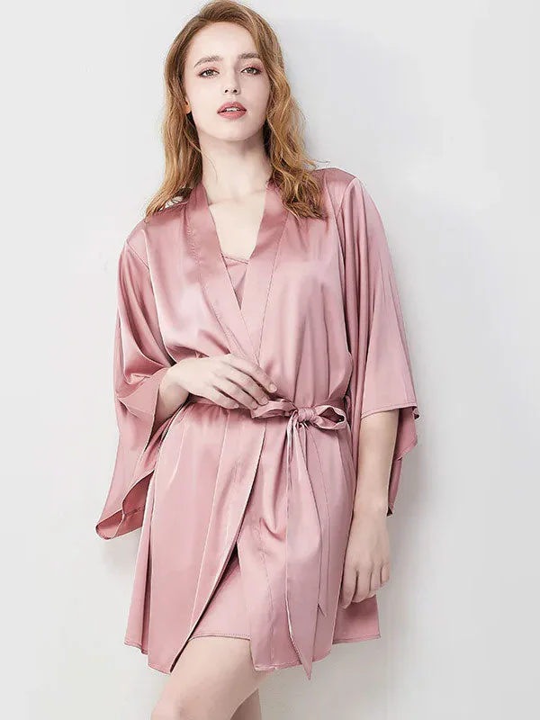 Women's robes with tie waist for a chic fit-Robe De Chambre Légère Pour Femme En Satin "Délice de Satin" Women's robes with tie waist for a chic fit-Robe De Chambre Légère Pour Femme En Satin "Délice de Satin"