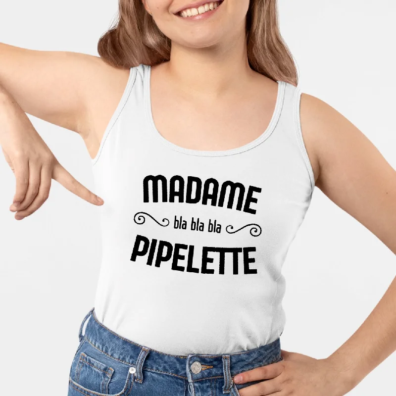 lace trim camisoles romantic-Débardeur Femme Madame pipelette