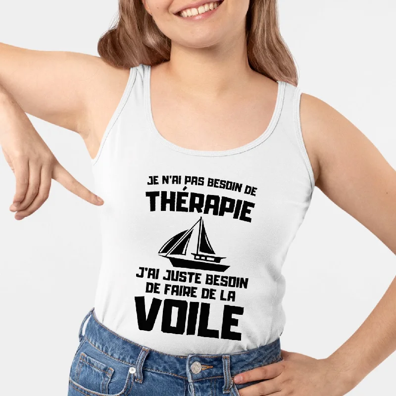 modest camisoles with coverage-Débardeur Femme Je n'ai pas besoin de thérapie juste de voile modest camisoles with coverage-Débardeur Femme Je n'ai pas besoin de thérapie juste de voile