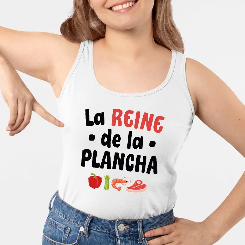 linen camisoles beach cover-up-Débardeur Femme La reine de la plancha