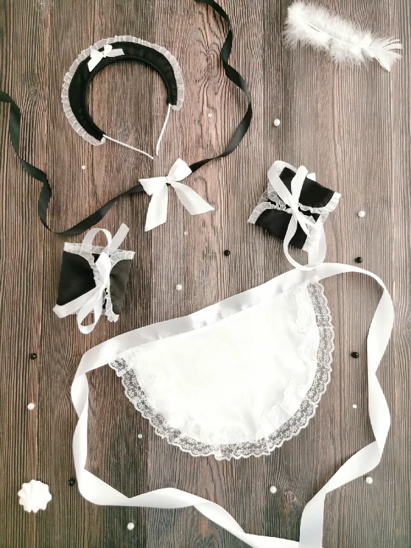 Nipple covers for everyday invisibility-French Maid Erotic Set