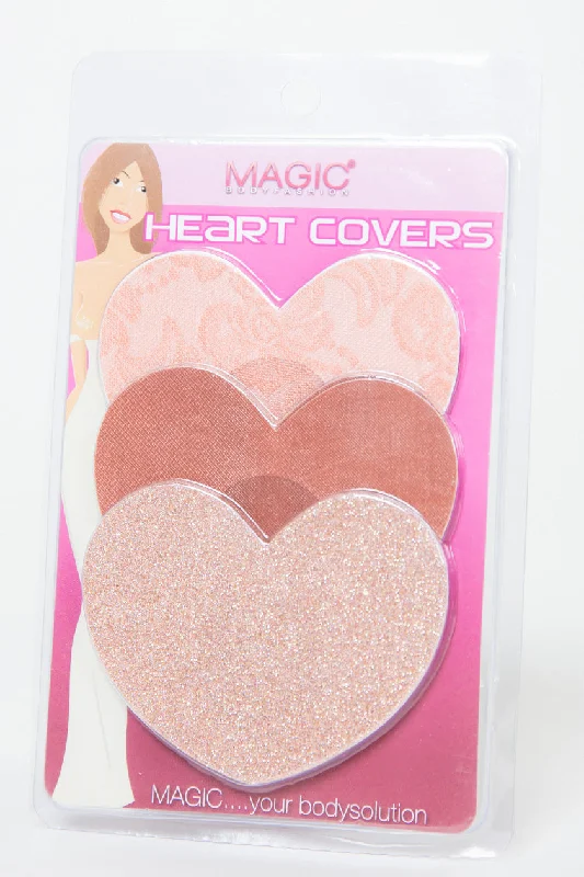Nipple covers for discreet shaping under clothes-Nänniteippi Nude Heart Shape