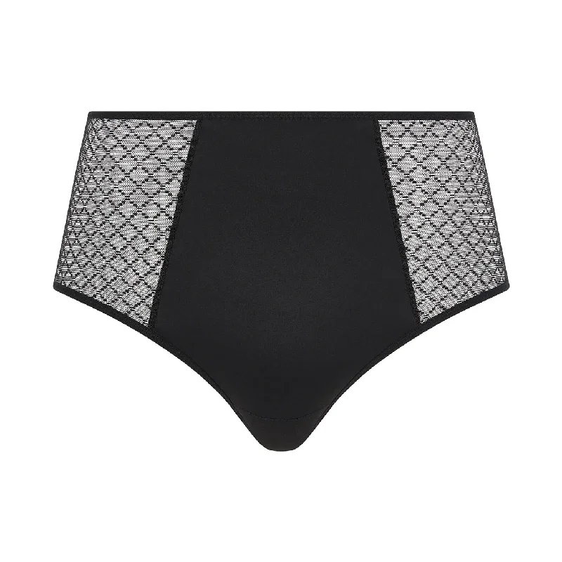 Women's panties for all-day comfort-Chantelle Norah Chic High-waisted Full brief Black