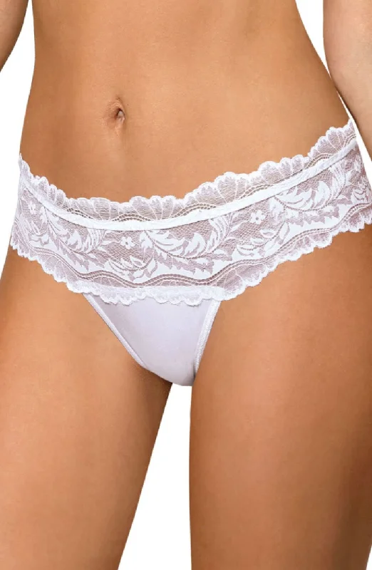 Comfortable lingerie sets for active women-Roza Sefia Thong White
