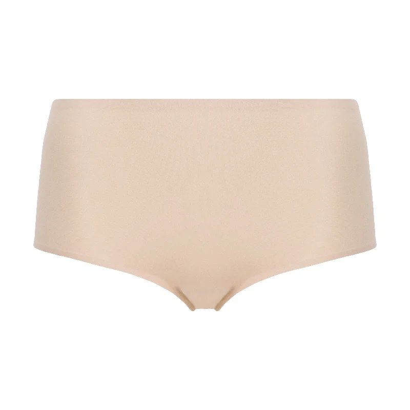 Women's panties with seamless edges for invisible wear-Chantelle Softstretch High Waisted Brief Golden Beige Women's panties with seamless edges for invisible wear-Chantelle Softstretch High Waisted Brief Golden Beige