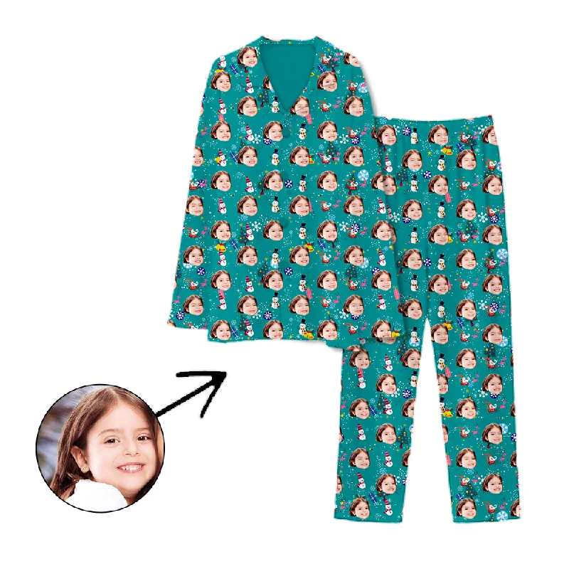 Trendy matching outfits for mother and kid same suit-Personalised Pyjamas Happy Holiday