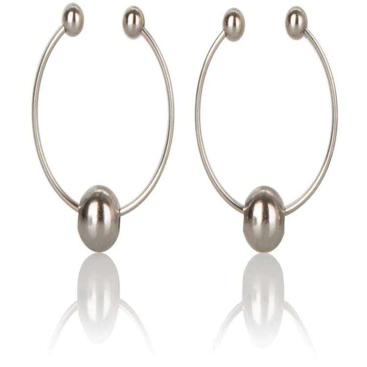 Nipple covers for long-lasting support-Playful Silver Nipple Jewellery
