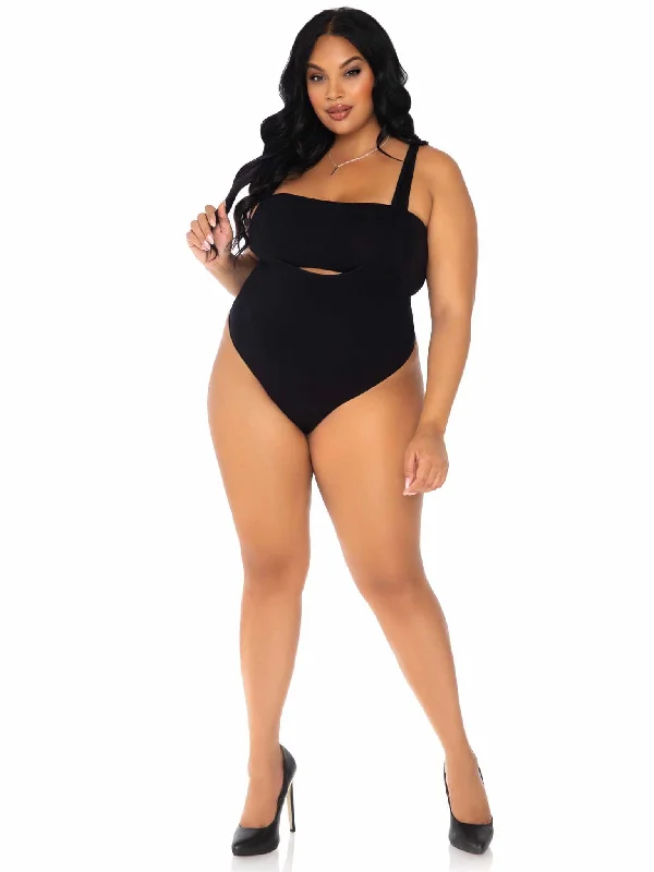 Women's sexy nightwear for warm, intimate nights-Leg Avenue 89261X 2 Pc Opaque Bandeau Set
