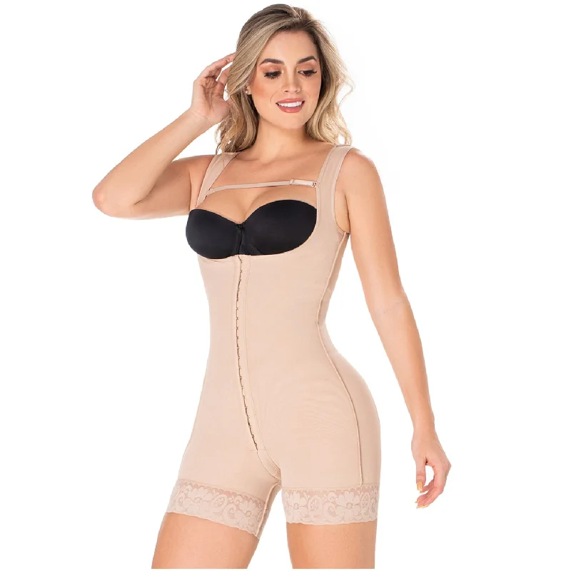 Padded bum shaper for better fit-Mid-thigh Waist Butt Shaping Garment