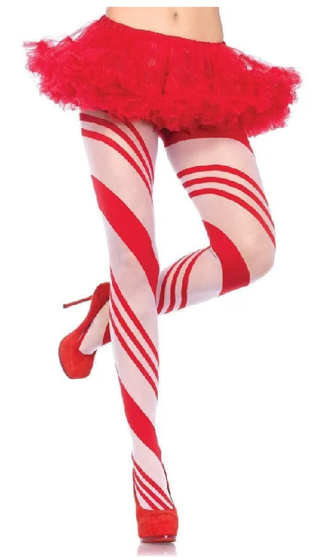 Nipple covers for preventing wardrobe malfunctions-Candy Striped Tights