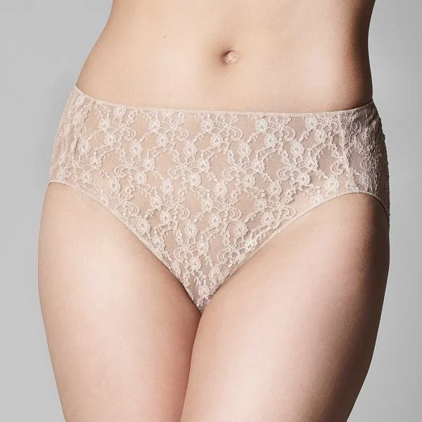 Women's panties for gentle shaping and smooth finish-The Knicker Lace Hi