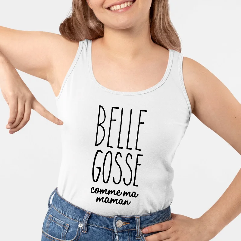 camisoles in heather grey-Débardeur Femme Belle gosse comme maman