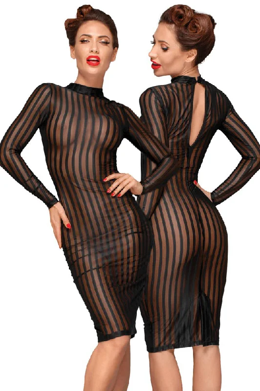 Sexy dress for intimate evening-Noir Handmade Dress