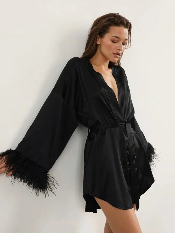 Comfortable cotton robes for women with pocket-Robe de Chambre Chic en Satin pour Femme "Élégance Matinale" Comfortable cotton robes for women with pocket-Robe de Chambre Chic en Satin pour Femme "Élégance Matinale"