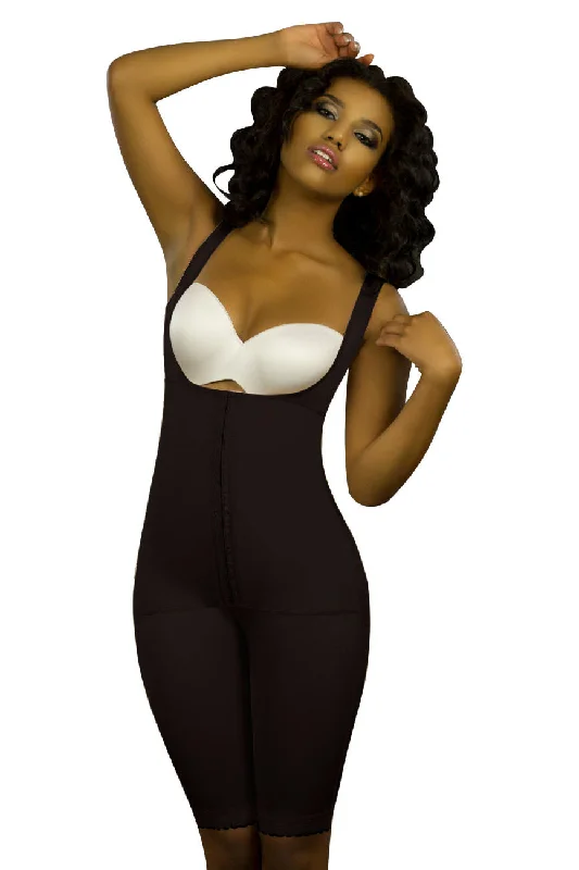 Sexy lingerie for under tight dresses-Vedette 350 Marcelle High Back Full Body Shaper Color Black Sexy lingerie for under tight dresses-Vedette 350 Marcelle High Back Full Body Shaper Color Black