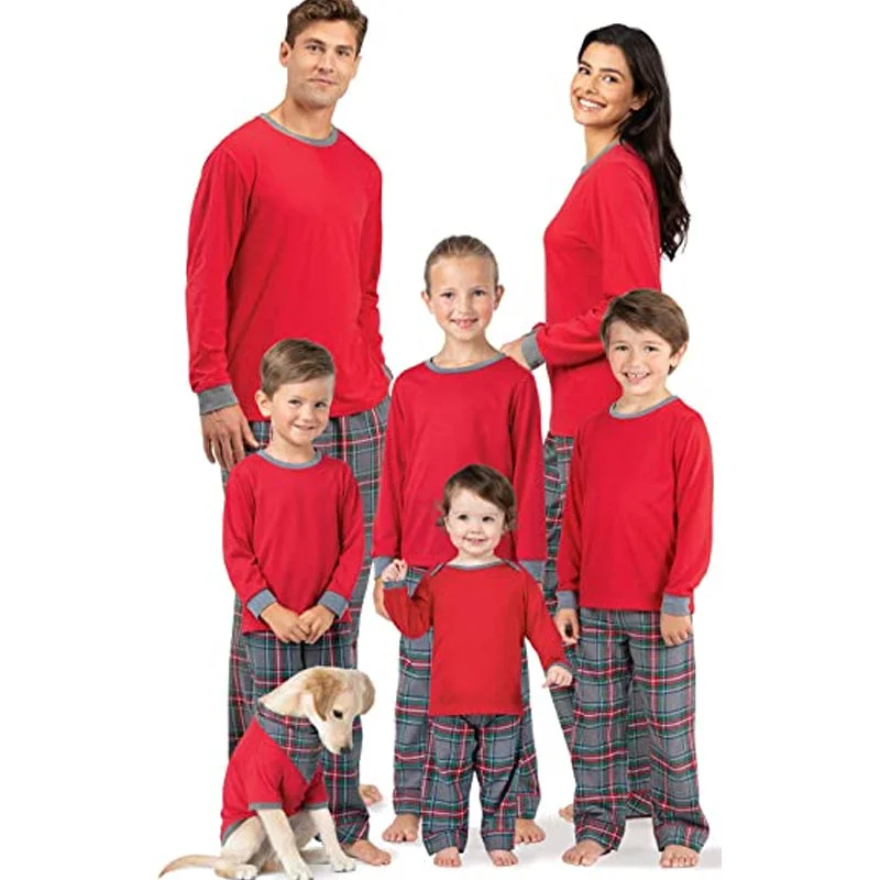 Comfortable matching mother and kid same suit for lazy days-Christmas Plaid Family Festival Matching Sets Comfortable matching mother and kid same suit for lazy days-Christmas Plaid Family Festival Matching Sets